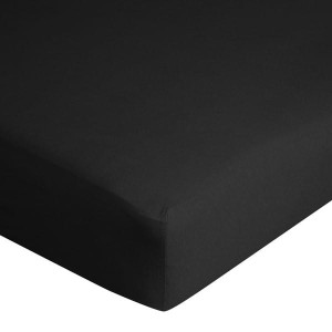 D91 Prześcieradło jersey z gumką 160x200 czarny