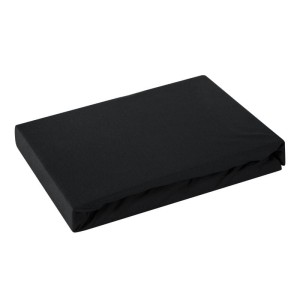 D91 Prześcieradło jersey z gumką 120x200 czarny