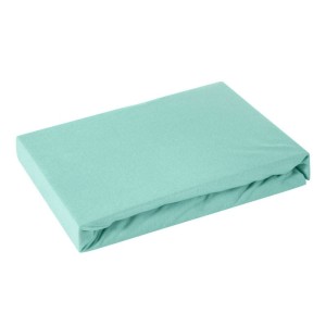 D91 Prześcieradło jersey z gumką 240x220 mięta
