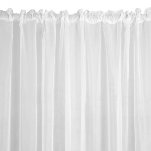 Firana gotowa 350x150 taśma Lucy biały
