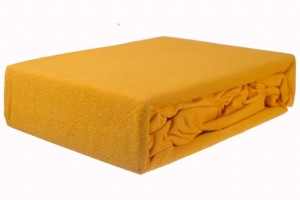 Prześcieradło frotte z gumką 200x220 słonecznik