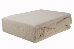 Prześcieradło frotte z gumką 90x200 naturalny