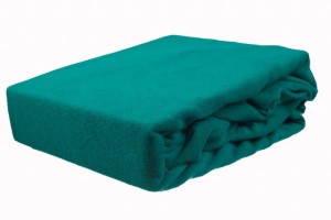 Prześcieradło frotte z gumką 200x220 c.turkus