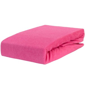 Prześcieradło frotte z gumką 200x220 róż