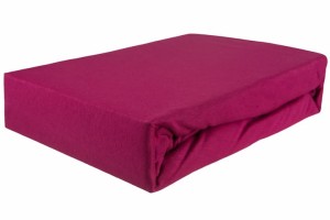 Prześcieradło jersey z gumką 120x200 c.amarant