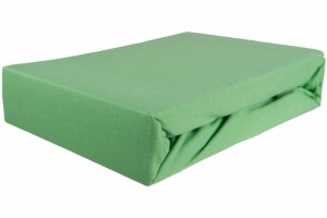 Prześcieradło jersey z gumką 120x200 jasny zielony