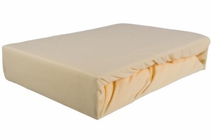 Prześcieradło jersey z gumką 180x200 krem