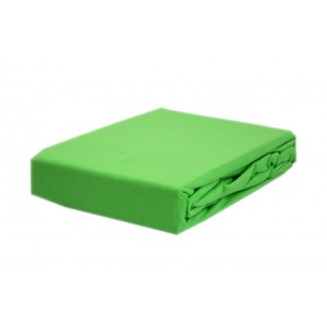 Prześcieradło jersey z gumką 120x200 sałata