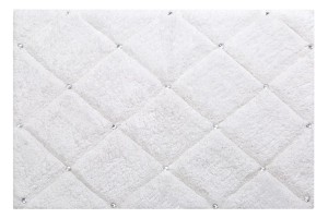 Dywanik glamour EuroFirany CHIC2 60x90 biały