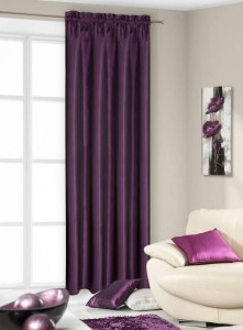 Zasłona 140x250 EuroFirany Luna fiolet