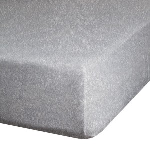 Prześcieradło frotte z gumką Eurofirany 180x200 srebrny