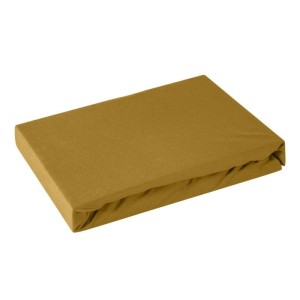 Prześcieradło jersey z gumką 140x200 miód