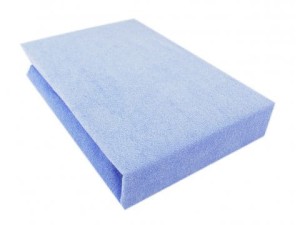 Prześcieradło frotte z gumką 120x200 błękit