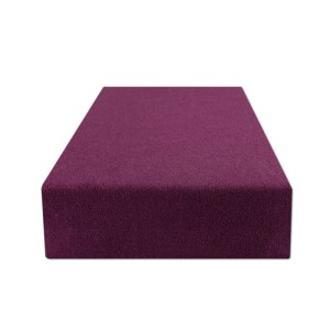 Prześcieradło frotte z gumką 140x200 śliwka