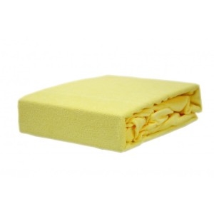 Prześcieradło frotte z gumką 160x200 banan
