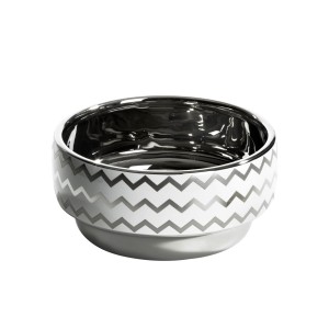 Misa ceramiczna Eurofirany Thea2 biały+srebrny