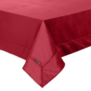 Obrus welurowy 145x260 Eurofirany Velvet bordo