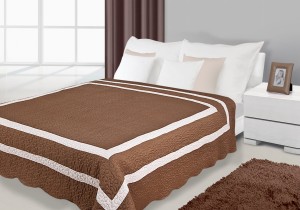 Narzuta 220x240 Eurofirany Stripe brąz+beż