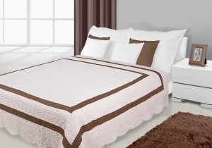 Narzuta 170x210 Eurofirany Stripe beż+brąz