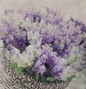 Poszewka ozdobna 40x40 bez fiolet