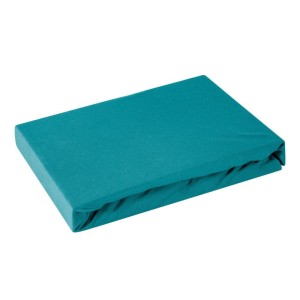 D91 Prześcieradło jersey z gumką 160x200 turkus