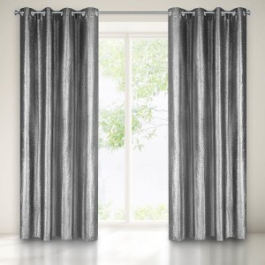 ZASŁONA GOTOWA GLOSSY 140X250 CM CZARNY