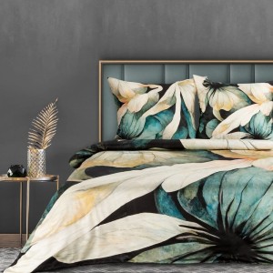 POŚCIEL Z MAKOSATYNY EUROFIRANY 160X200 PREMIUM20 JASNOBEŻOWY