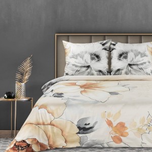 POŚCIEL Z MAKOSATYNY EUROFIRANY 160X200 PREMIUM19 BIAŁY