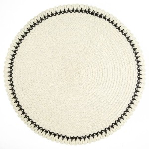 PODKŁADKA BOHO 4 O 38 CM KREMOWY
