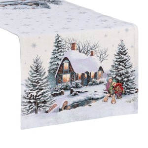 Świąteczny bieżnik 40x100 4051 gobelinowy Boże Narodzenie