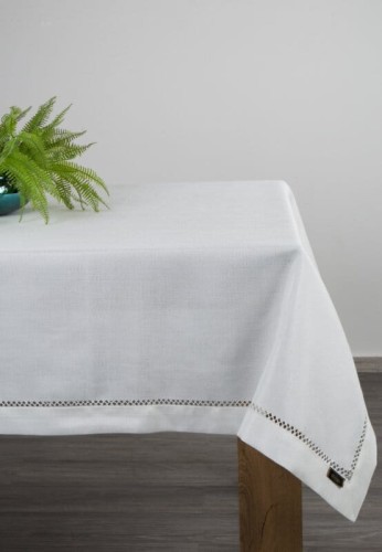 OBRUS EMILY 145 X 240 CM BIAŁY