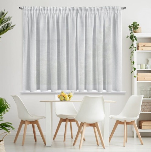 FIRANA GOTOWA ANGELA NA TAŚMIE 400 X 145 CM BIAŁY