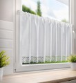 FIRANA GOTOWA CLARIE NA TAŚMIE 150 X 60 CM BIAŁY