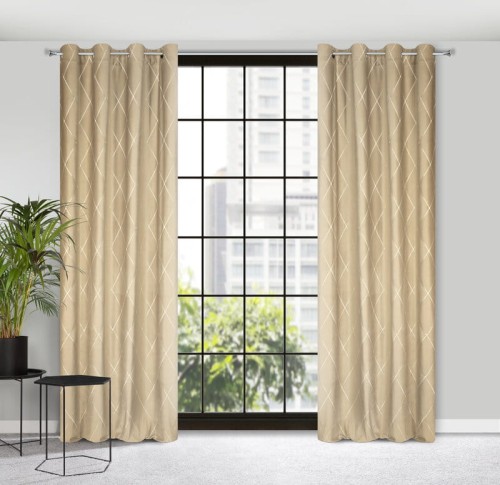 ZASŁONA DEKORACYJNA PIERRE CARDIN MARGO 140 X 250 CM BEŻOWY
