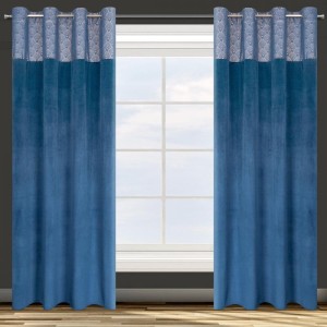 ZASŁONA GOTOWA D91 AGNES 140 X 250 CM GRANATOWY