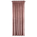 ZASŁONA GOTOWA D91 ROSA NA TAŚMIE 140 X 270 CM CIEMNORÓŻOWY