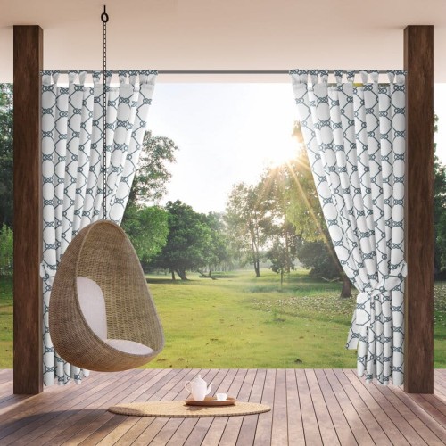 ZASŁONA GOTOWA GARDEN 16 NA SZELKACH 155 X 220 CM BIAŁY
