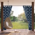 ZASŁONA GOTOWA GARDEN 14 NA SZELKACH 155 X 220 CM GRANATOWY