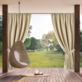 ZASŁONA GOTOWA GARDEN NA TAŚMIE 155 X 200 CM JASNOBEŻOWY