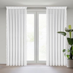 FIRANA GOTOWA LORETA 80 X 270 CM BIAŁY