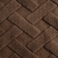 KOC D91 CARO 150 X 200 CM CIEMNOBRĄZOWY