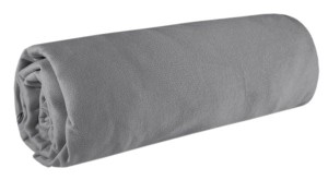 Prześcieradło z gumką JERSEY 200x220 bawełna stal