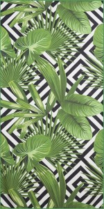Ręcznik plażowy EuroFirany 80x160 SUMMER1 monstera